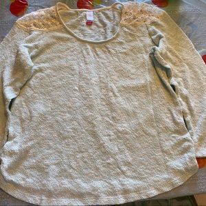 No Boundaries XL 15/17 Mint Sweater